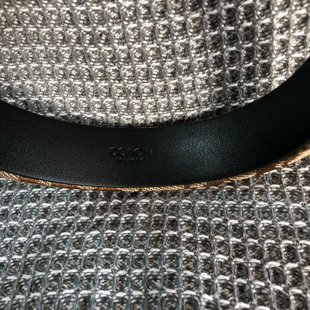 Coach Tan and Brown Signature Headband - Picture 4 of 6